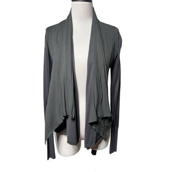 Cynthia Rowley Draped Cardigan Sweater Jacket Grey Long Sleeve Size XS - Picture 1 of 6